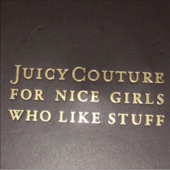 Juicy Couture Pink Velour Love Print Cosmetic Bag - Picture 8 of 9